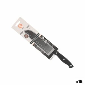 Küchenmesser MasterChef Schwarz Silberfarben 18 cm (18 Stück)