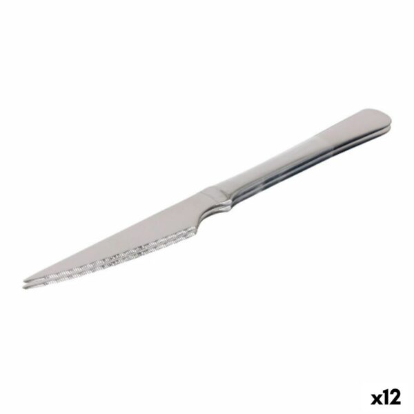 Steakmesser-Set Quttin Classic Silberfarben Edelstahl 21,5 x 1,9 cm 2 Stücke (12 Stück)