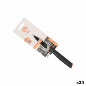 Küchenmesser MasterChef Schwarz Silberfarben 9 cm (24 Stück)