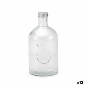 Glas-Flasche La Mediterránea Metall Glas 1,4 L (12 Stück)