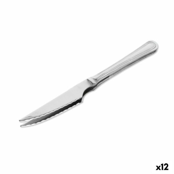 Steakmesser-Set Quttin Antártica Silberfarben Edelstahl 21,5 x 1,9 cm 2 Stücke (12 Stück)