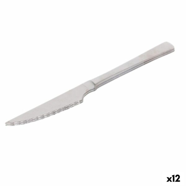 Steakmesser-Set Quttin Madrid Silberfarben Edelstahl 21 x 2 x 0,5 cm 2 Stücke (12 Stück)