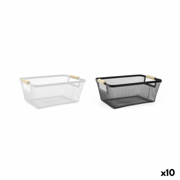 Mehrzweckkorb Confortime Metall 33,2 x 22,6 x 13,5 cm (10 Stück)