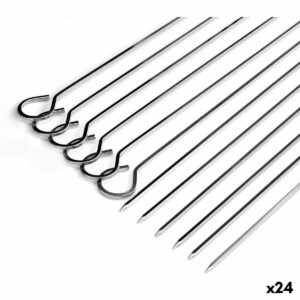Grillspieß-Set Algon Metall 27 cm 6 Stücke (24 Stück)