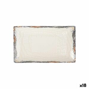 Kochschüssel La Mediterránea Albus rechteckig 25,3 x 15 x 2 cm (18 Stück)