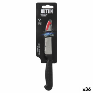Schälmesser Quttin Laser Schwarz Silberfarben Edelstahl 8,5 cm (36 Stück)