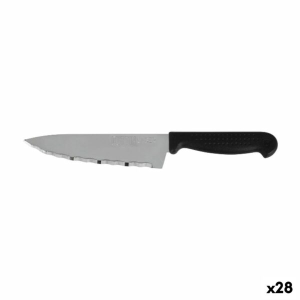 Küchenmesser Quttin Laser Schwarz Silberfarben 28 x 6 x 1,3 cm (28 Stück)