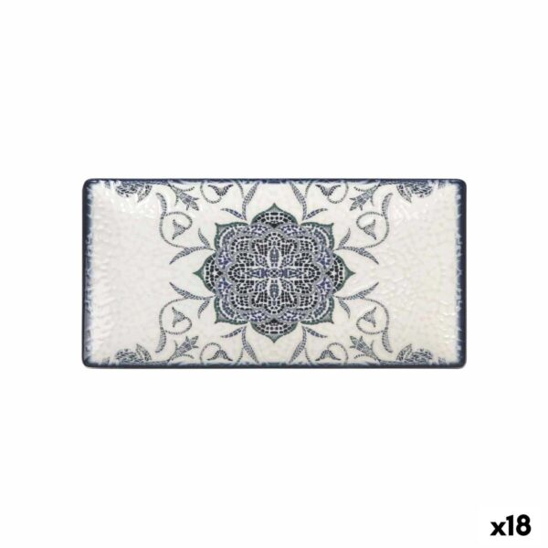Kochschüssel La Mediterránea Rosetta rechteckig 30 x 15 x 2 cm (18 Stück)