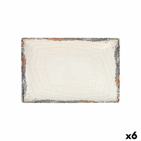 Kochschüssel La Mediterránea Albus rechteckig 30 x 20 x 2,5 cm (6 Stück)