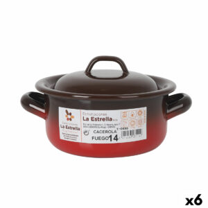 Kasserolle La Estrella Fuego 1L Ø 14 x 7 cm (6 Stück)