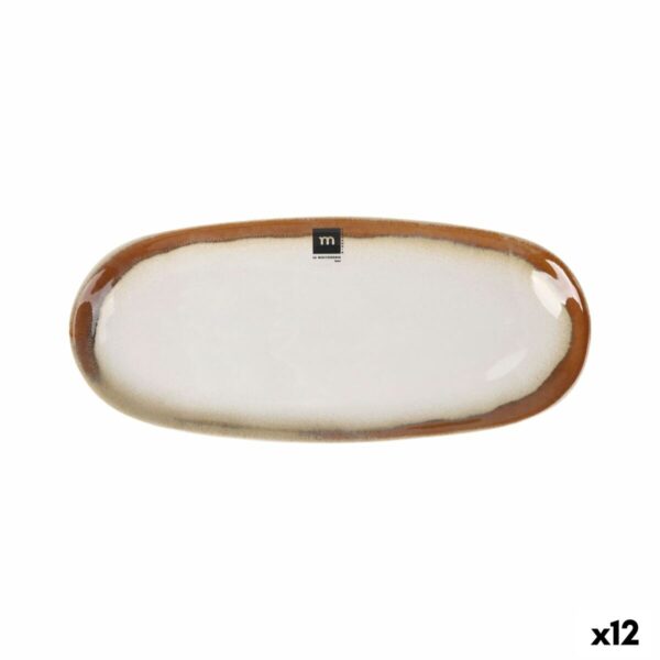 Kochschüssel La Mediterránea Fustam Oval 33,8 x 15,2 x 2,6 cm (12 Stück)