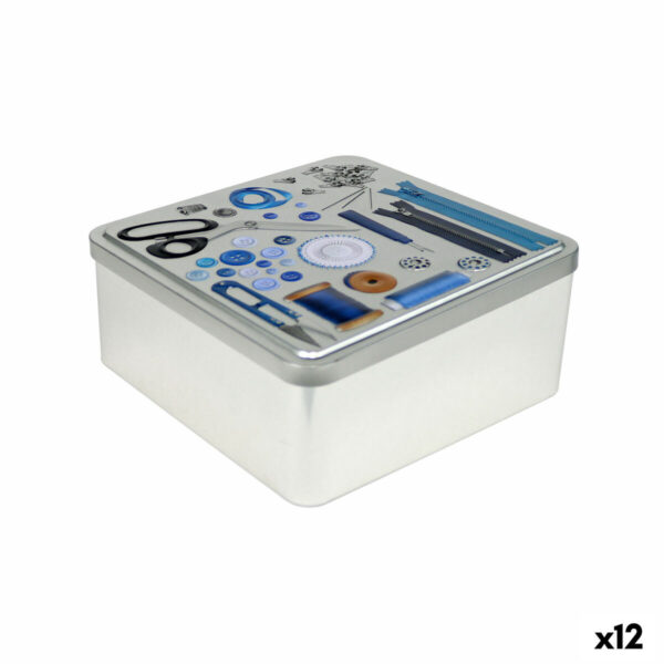 Mehrzweckbox Confortime Tailor Metall 19,7 x 19,7 x 8 cm (12 Stück)