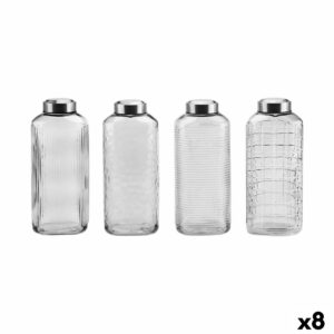 Glas-Flasche La Mediterránea Glas Stahl 1,8 L (8 Stück)