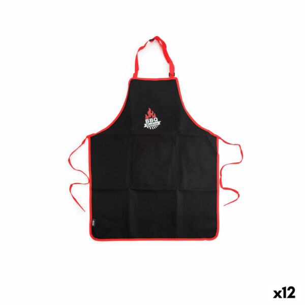 Schürze Algon 61 x 75,5 cm Schwarz Grill