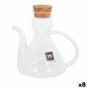 Ölfläschchen La Mediterránea Bell Durchsichtig Silikon Borosilikatglas 275 ml (8 Stück)