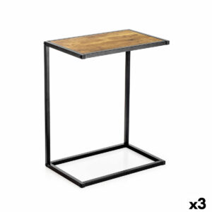 Beistelltisch Confortime Braun Schwarz 40 x 25 x 50 cm (3 Stück)