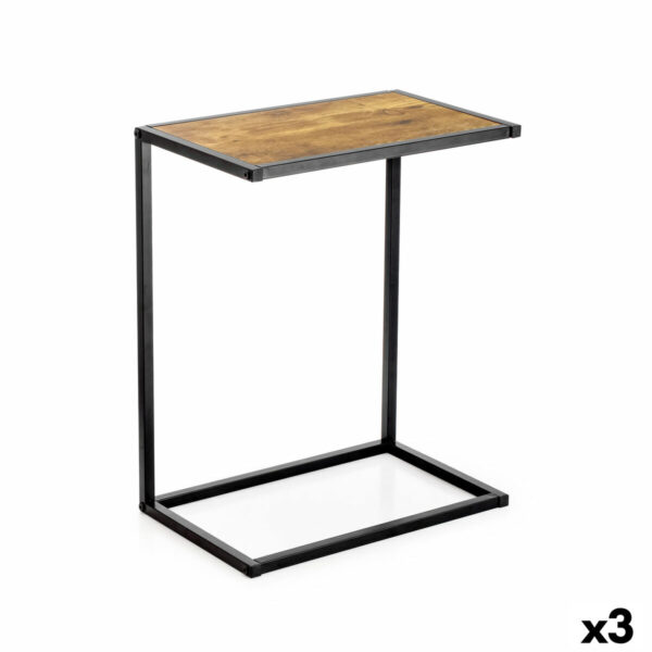 Beistelltisch Confortime Braun Schwarz 40 x 25 x 50 cm (3 Stück)