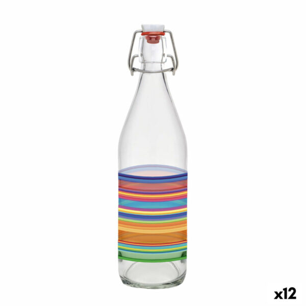 Glas-Flasche La Mediterránea Glas 1 L (12 Stück)