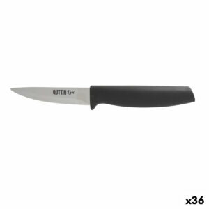 Schälmesser Quttin Laos Schwarz Silberfarben Edelstahl 8,5 cm (36 Stück)