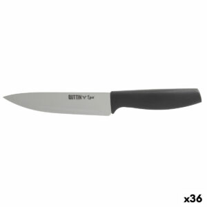 Küchenmesser Quttin Laos Schwarz Silberfarben 15 cm (36 Stück)