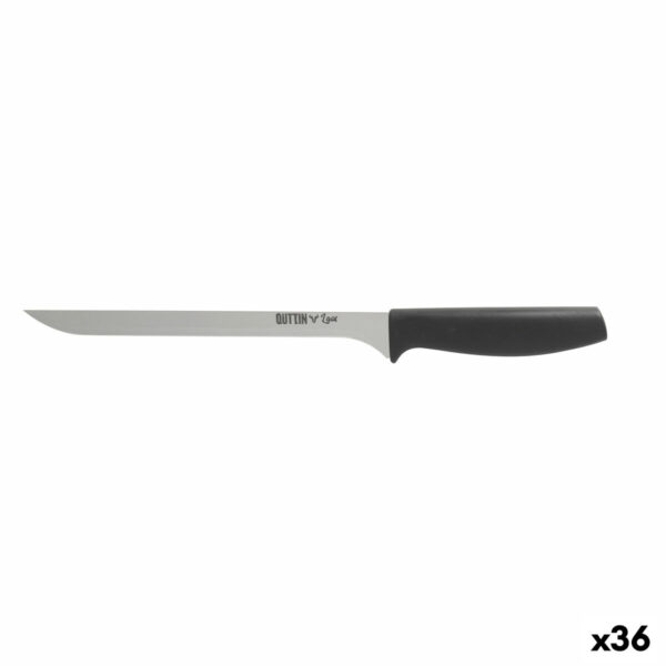 Schinkenmesser Quttin Laos 22 cm Schwarz Silberfarben (36 Stück)