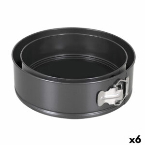 Kuchenspringform Quttin Schwarz 24 x 7+28 x 6,8 cm 2 Stücke (6 Stück)