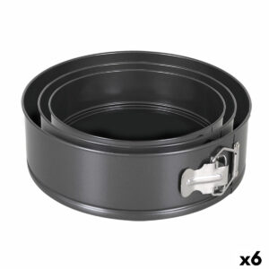 Kuchenspringform Quttin Schwarz 24 x 7+28 x 6,8 cm 3 Stücke (6 Stück)