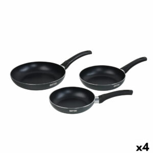 Pfannen-Set Quttin Aluminium 24 cm 3 Stücke (4 Stück)