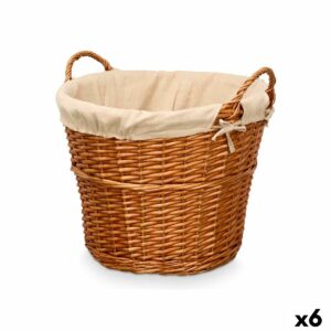 Korb Kipit HX31037 natürlich Polyester korb Stoff 50 % Baumwolle 50 x 42 x 45 cm (6 Stück)