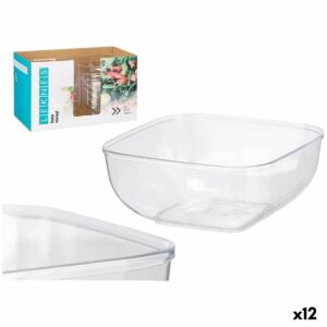 Geschirr-Set Leknes CK80688-1 Durchsichtig Kunststoff 5 L 25,5 x 12,3 x 25,5 cm (12 Stück)