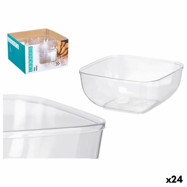 Schalenset Leknes CK80688 Durchsichtig Kunststoff 800 ml 15,3 x 7 x 15,3 cm (24 Stück)