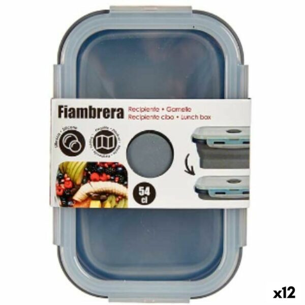 Lunchbox Kinvara CH19130-1 Grau Durchsichtig ABS 540 ml (12 Stück)
