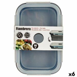 Lunchbox Kinvara CH19130-2 Grau Durchsichtig ABS 800 ml (6 Stück)
