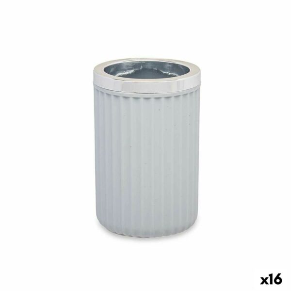 Trinkglas Berilo 3436-2 Grau Kunststoff 7,5 x 11,5 x 7,5 cm (16 Stück)