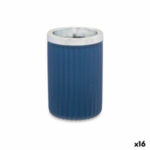 Trinkglas Berilo 3436-5 Blau Kunststoff 7,5 x 11,5 x 7,5 cm (16 Stück)