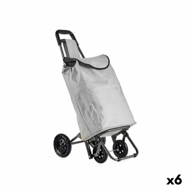 Warenkorb Kinvara WR3069-1 Schwarz Grau 30 L 22 x 98 x 38 cm (6 Stück)