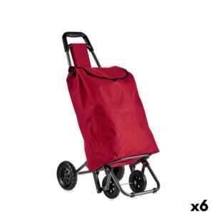 Warenkorb Kinvara WR3069-2 Schwarz Rot 22 x 98 x 38 cm (6 Stück)