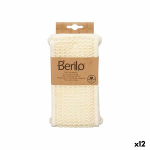 Massageschwamm Berilo B7083-16 Weiß (12 Stück)