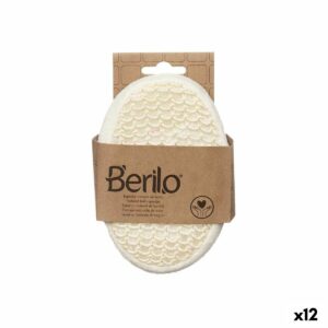 Körperschwamm Berilo B7083-8 Weiß Beige 11 x 15 x 5 cm (12 Stück)