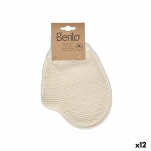 Peeling-Handschuh Berilo B7081-12 Weiß Beige (12 Stück)