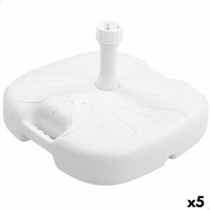 Fuß für Sonnenschirm Aktive Weiß Ø 32 mm Ø 20 mm 45 x 29 x 45 cm (5 Stück)