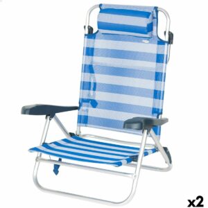 Strandstuhl Aktive 47 x 82 x 49 cm (2 Stück)