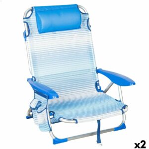 Strandstuhl Aktive 51 x 76 x 45 cm (2 Stück)