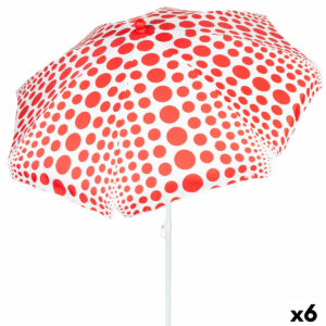 Sonnenschirm Aktive Rot 200 x 205 x 200 cm (6 Stück)