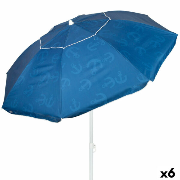 Sonnenschirm Aktive Blau 220 x 210 x 220 cm (6 Stück)