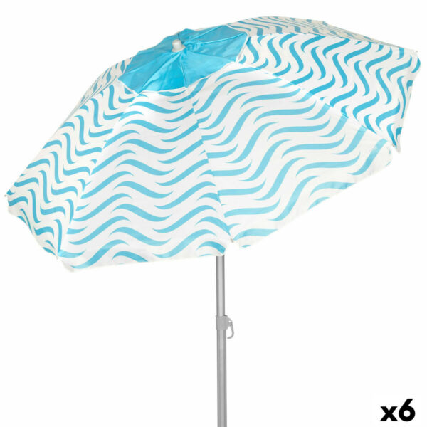 Sonnenschirm Aktive Blau Ø 220 cm 220 x 200 x 220 cm (6 Stück)