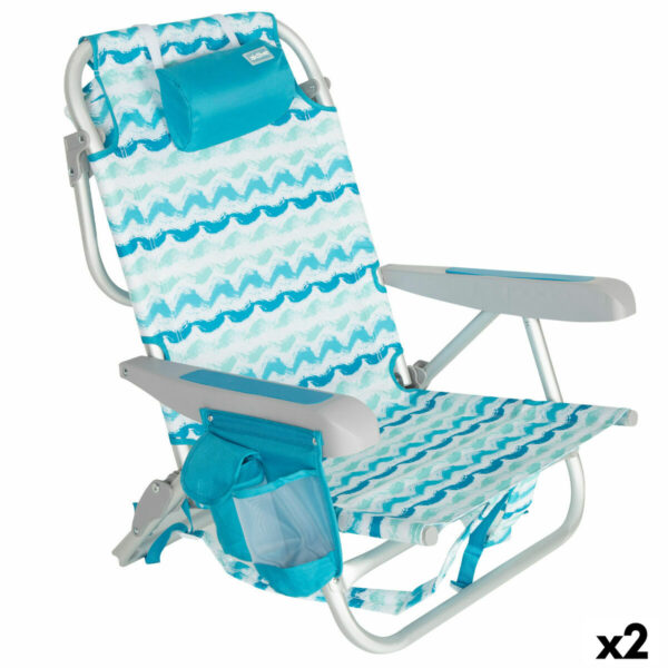 Strandstuhl Aktive 50 x 70 x 45 cm (2 Stück)