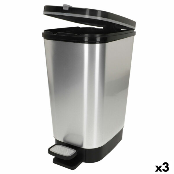 Mülltonne Curver Grau Kunststoff 45 L (3 Stück)