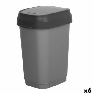 Mülltonne Curver Dunkelgrau Kunststoff 35 L (6 Stück)