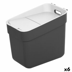 Mülltonne Curver Grau Kunststoff 20 L (6 Stück)